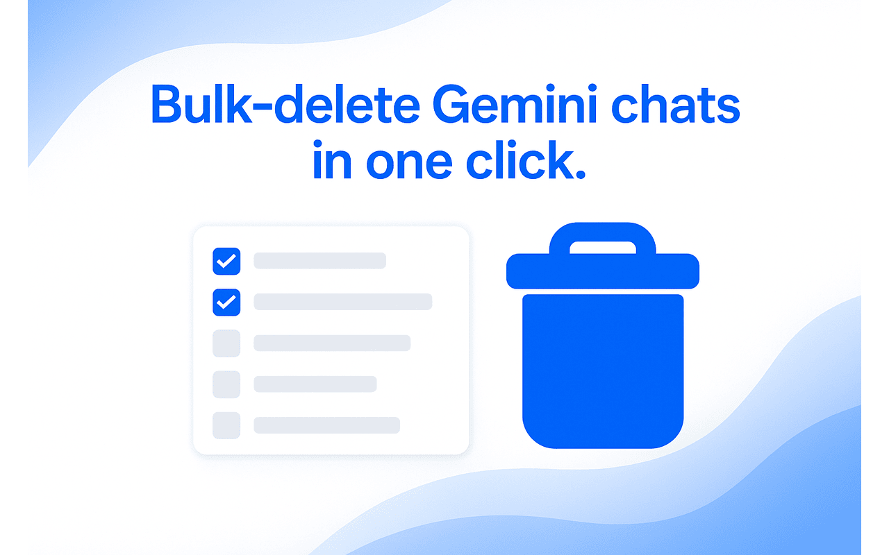 How to delete multiple Gemini chats at once - bulk delete 100s of conversations in seconds